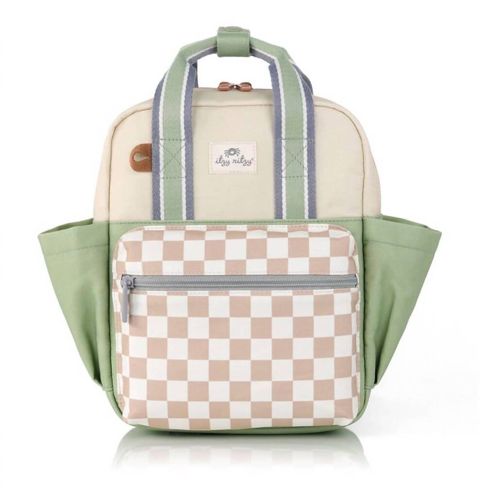 NEW ITZY RITZY toddler daycare backpack in check yes